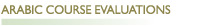 Arabic Course Evaluations