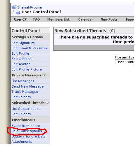 Paid Subscriptions